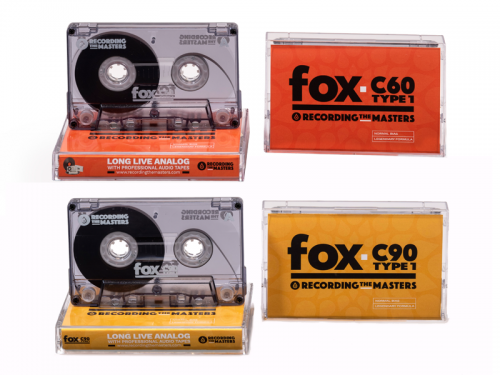 RECORDING THE MASTERS сделали рестайл для магнитофонных компакт кассет FOX C90 и FOX C60.