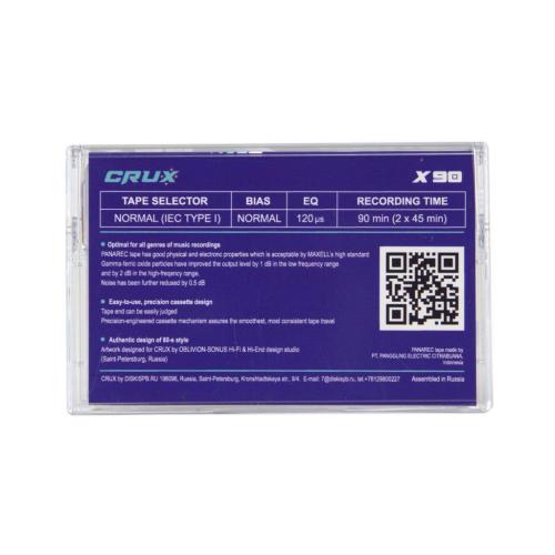 Миниатюра продукта Магнитофонная кассета Crux X90 Blue  - 4